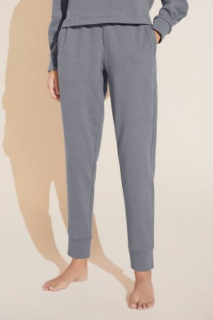 Spodnie Dresowe Damskie Eberjey Luxe Sweats Jogger Ciemny Szare | HOJ3220MA